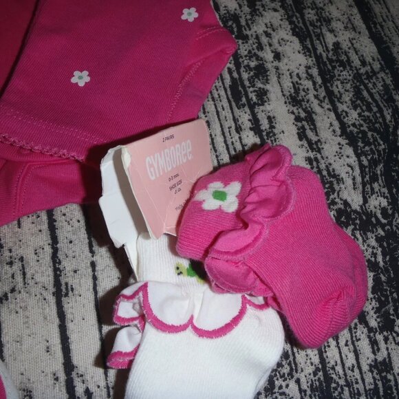 Gymboree Pretty Turtle 0-3 Month Pants Bodysuit Hat Headband Size 1 Shoes NWT - Picture 4 of 5
